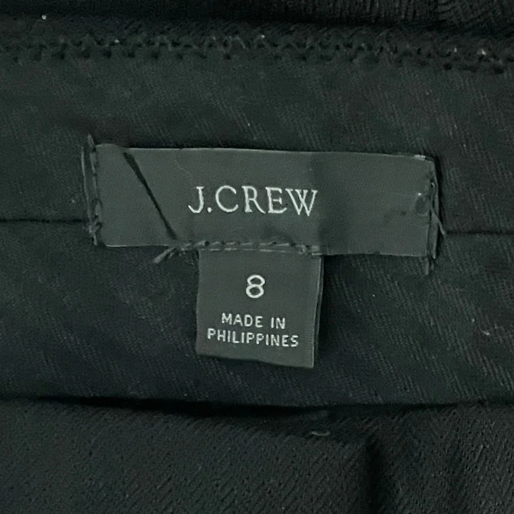J. Crew Black Willa Trouser Pants 8 Italian Wool Nova Fides BK267 Quiet Luxury